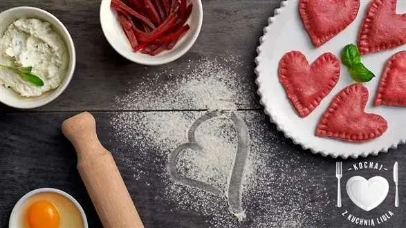 Walentynkowe ravioli z burakiem i fetą