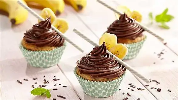 Muffinki bananowe z czekoladą