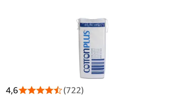 Confezione di cotone pettinato Cottonplus, 100g. Il cotone pettinato, con il suo significato di purezza e delicatezza, è ideale per medicazioni e pulizia quotidiana.