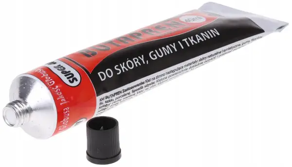 Tubka kleju BUTAPREN do skóry, gumy i tkanin. Idealny do napraw, gdy potrzebna jest mocna spoina.