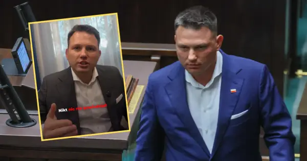 Waldemar Humięcki w kadrze, mówi "Nikt nic nie powiedział!". Prawdziwe powody zawieszenia Waldemara Humięckiego w prawach członka PiS pozostają niejasne.