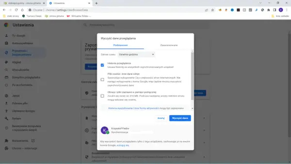 Usuń ślady przeglądania Google - Czyścisz wszystko?