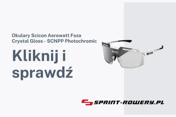 Okulary Scicon Aerowatt Foza Crystal Gloss z soczewkami fotochromatycznymi. Kliknij i sprawdź.