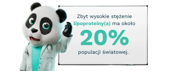 Doktor Panda wyjaśnia: wysokie stężenie lipoproteiny(a) dotyczy 20% populacji. Badanie to jest kluczowe dla zdrowia.