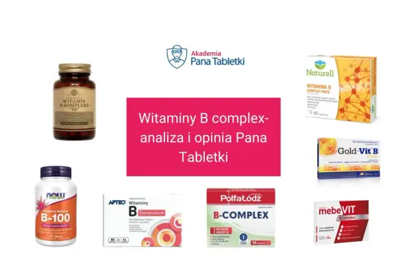 Różne suplementy z witaminami z grupy B, ich właściwości i analiza.
