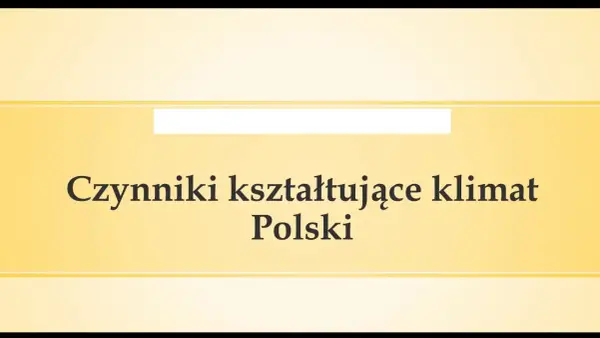 Co kształtuje klimat Polski? Zaskakujące czynniki wpływające na pogodę