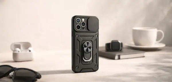 Wytrzymałe etui na telefon z pierścieniem, idealne dla posiadaczy Sony Xperia. Chroni aparat i zapewnia pewny chwyt.