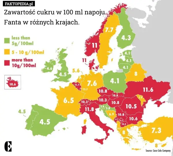 Cukier w Fancie: Ile g na 100 ml? Sprawdź, co pijesz!