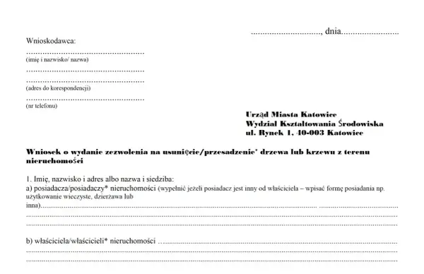 Wycinka drzew na działce - Zgłoszenie czy zezwolenie?
