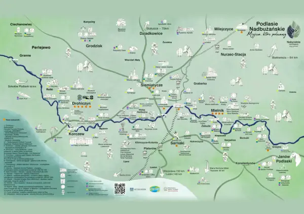 Odkryj magiczne miejsca na Podlasiu: od zabytków po agroturystykę. Mapa zaprasza do zwiedzania!