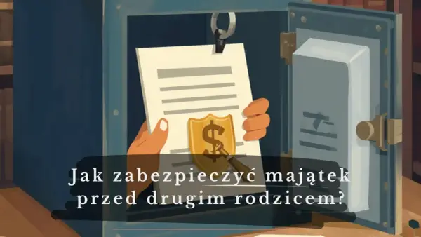 Dłoń trzyma dokument z symbolem dolara, wkładając go do sejfu. To może być umowa użytkowania chroniąca majątek.