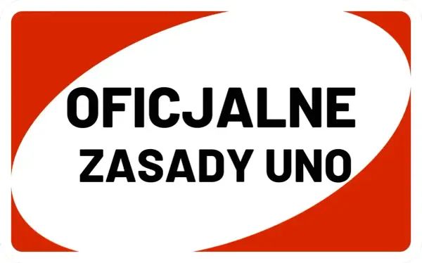 Oficjalne zasady gry Uno, jak na pustej karcie.