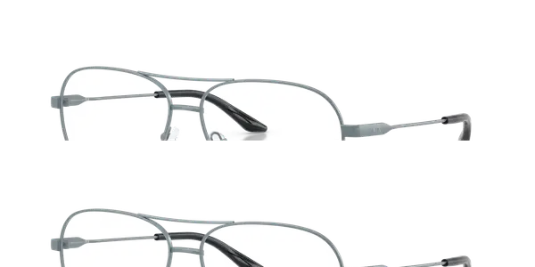 Stylowe, szare okulary przeciwsłoneczne typu aviator z ciemnymi szkłami. Mają lekko krzywe zauszniki, idealne dla każdego.