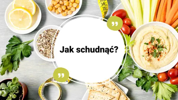 Zdrowe przekąski i warzywa na talerzu. Dowiedz się, co jeść żeby schudnąć.