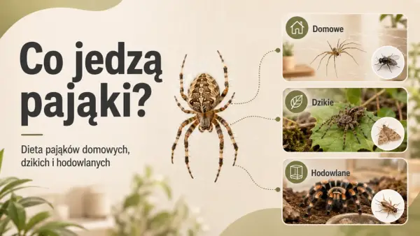 Co jedzą pająki? Domowe łapią muchy, dzikie polują na ćmy, a hodowlane żywią się świerszczami.