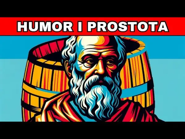 Jego historia w beczce: filozof który mieszkał w beczce i uczył o prostym życiu.