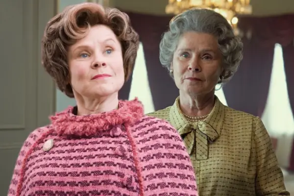 Imelda Staunton jako Dolores Umbridge i Olivia Colman w innej roli.