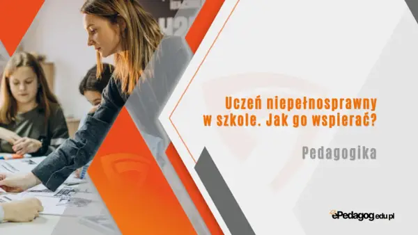 Nauczycielka wspiera uczniów, omawiając różne rodzaje niepełnosprawności. Edukacja włączająca jest kluczowa.