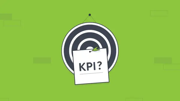 Bersaglio con foglietto "KPI?", che suggerisce la misurazione della frequenza relativa dei successi.