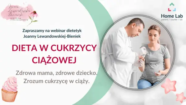 Webinar o diecie w cukrzycy ciążowej. Lekarz bada ciężarną, która zmaga się z cukrzycą w ciąży. Zdrowa mama, zdrowe dziecko.