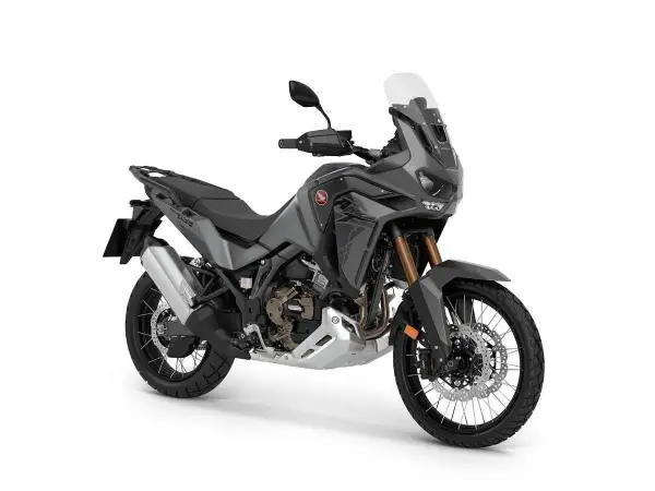Szary motocykl Honda Africa Twin 1100 Adventure Sports. Poznaj jego honda africa twin 1100 dane techniczne i przygotuj się na przygodę!