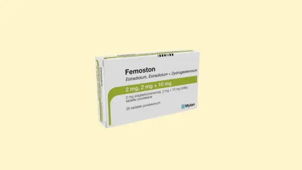 Opakowanie leku Femoston 2 mg, 2 mg + 10 mg, zawierające 28 tabletek powlekanych.