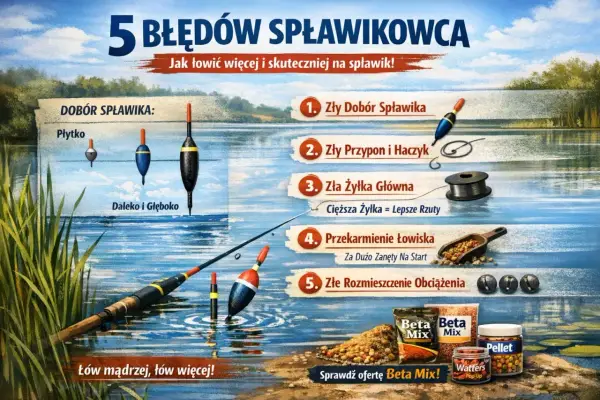 Jaki spławik na rzekę wybrać - Dobierz kształt i gramaturę do nurtu