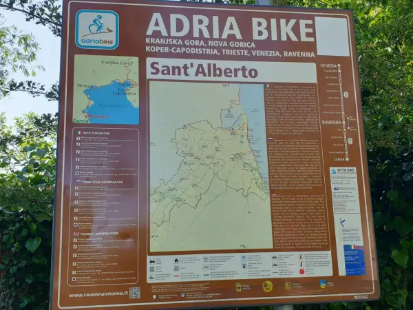 Nuova ciclabile Valli di Comacchio mappa: Adria Bike collega Kranjska Gora, Venezia e Ravenna.