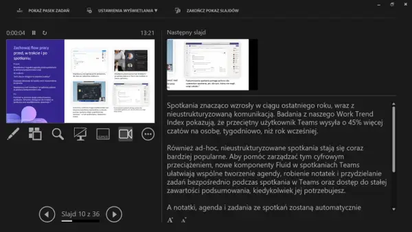 Prezentacja o usprawnianiu pracy ze spotkaniami, zawiera broszurę z poradami.