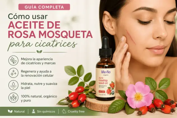 Guía completa: cómo usar aceite de rosa mosqueta para cicatrices. Mejora, regenera e hidrata la piel.