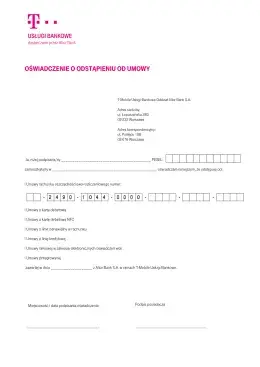 Odstąpienie od umowy T-Mobile: gdzie wysłać i jak to zrobić?