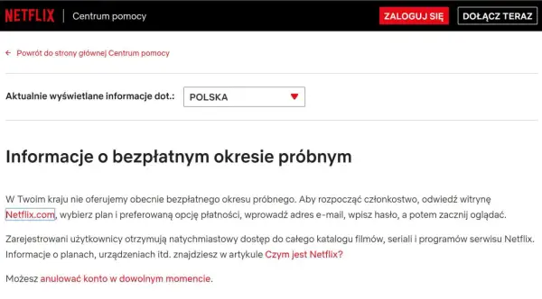 Netflix okres próbny - Nie ma! Jak zacząć i testować na TV.