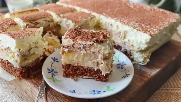 Pyszne ciasto bananowy song przepis z mascarpone, które zachwyca
