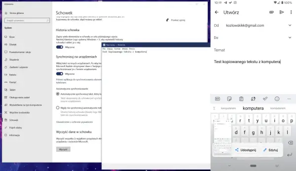Jak otworzyć schowek Windows? Włącz historię schowka, by zapisywać i synchronizować tekst między urządzeniami. Naciśnij Win+V, by zobaczyć kopiowane elementy.