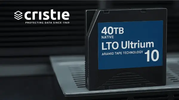 LTO Ultrium 10-Magnetband für Datensicherung mit 40TB Native Kapazität. Sichere Daten seit 1969.