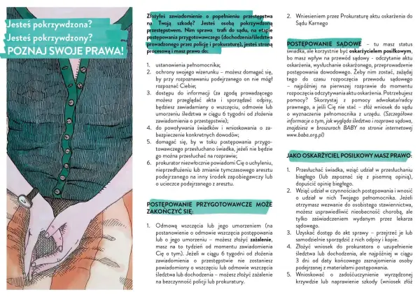 Pokrzywdzona osoba ma prawa w postępowaniu przygotowawczym: ustanowienie pełnomocnika, ochronę wizerunku, dostęp do informacji i inne.