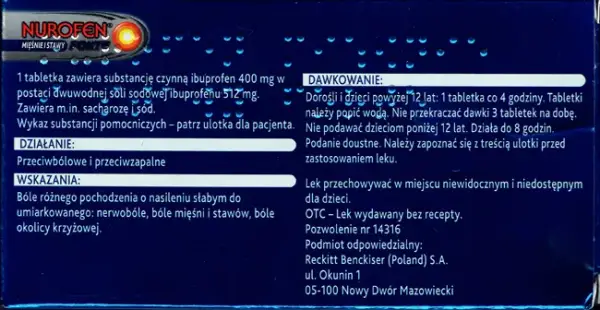 Nurofen Forte - na co pomaga i jak skutecznie łagodzi ból