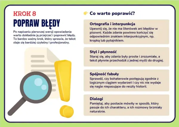 Jak napisać opowiadanie szkolne - Poradnik krok po kroku
