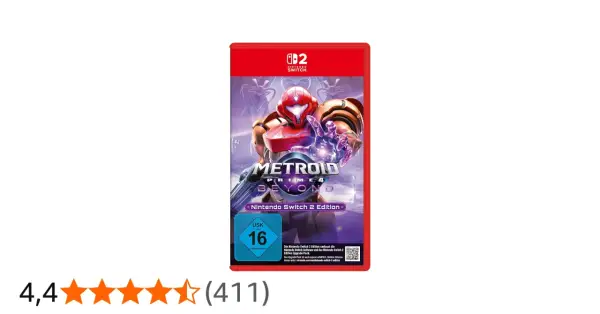 Samus Aran im Metroid Prime 4: Beyond-Cover für Nintendo Switch.