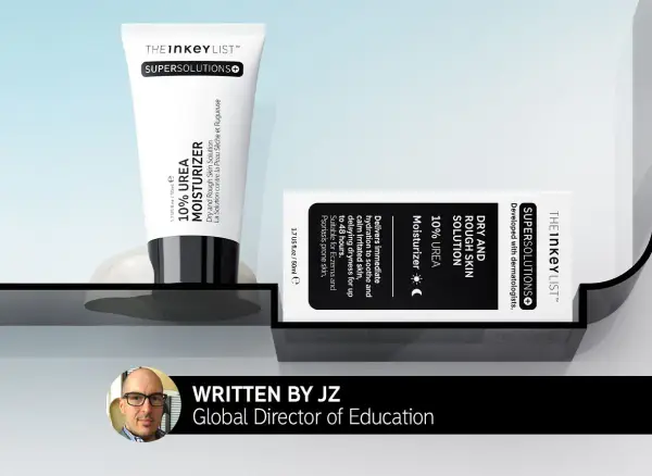 Krem The Inkey List 10% Urea Moisturizer, idealny dla skóry suchej i szorstkiej, łagodzi podrażnienia. Cerkoderm dla Twojej skóry.