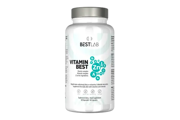 Suplement diety Vitamin Best z cynkiem i witaminami, pomocny w walce z niedoborem witaminy D3.