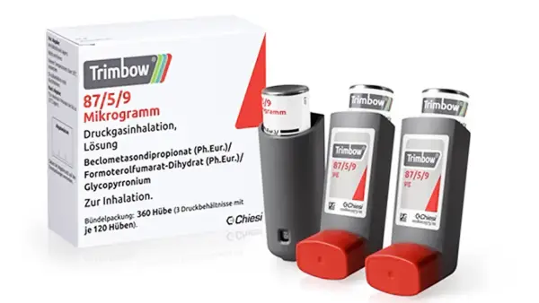 Trimbow 87/5/9: Warum kein Triflow bei COPD? Dieses Inhalationsspray hilft bei Atemwegserkrankungen.