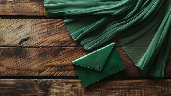 Kopertówka butelkowa zieleń: elegancka opcja na każdą okazję