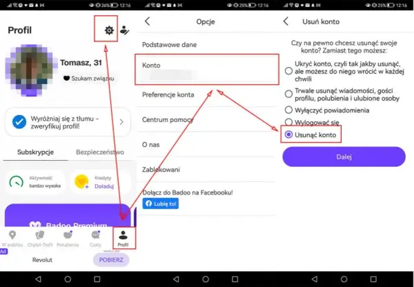 Jak usunąć konto na Badoo w prosty sposób