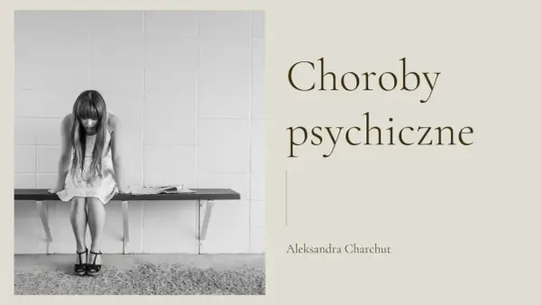Smutna dziewczyna siedzi na ławce, symbolizując najczęstsze choroby psychiczne.
