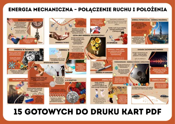 Energia mechaniczna to suma energii ruchu i położenia. Zobacz przykłady jej przemian w sporcie, technice i codziennym życiu.