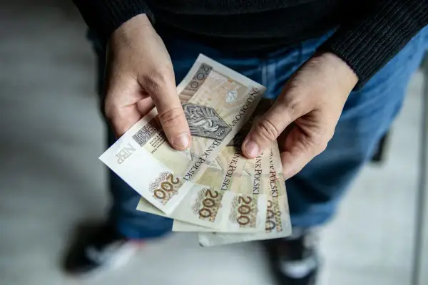 Dłonie trzymają banknoty 200 zł. Czy to odpowiedź na pytanie: 800 plus dla kogo?