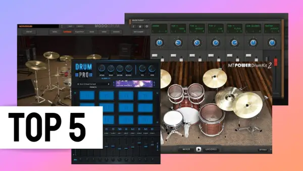 Top 5 darmowych wtyczek VST z perkusją: MODO DRUM, Drum PRO, MT POWER Drum Kit 2 i inne.