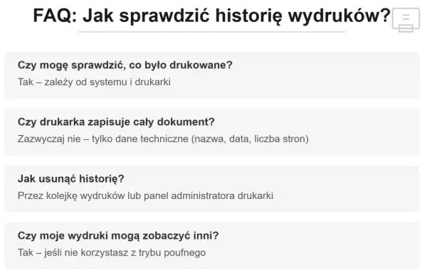 Jak sprawdzić co było drukowane i nie stracić ważnych informacji
