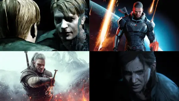 Gry fabularne pc: James Sunderland, Shepard, Geralt i Ellie w epickich przygodach.